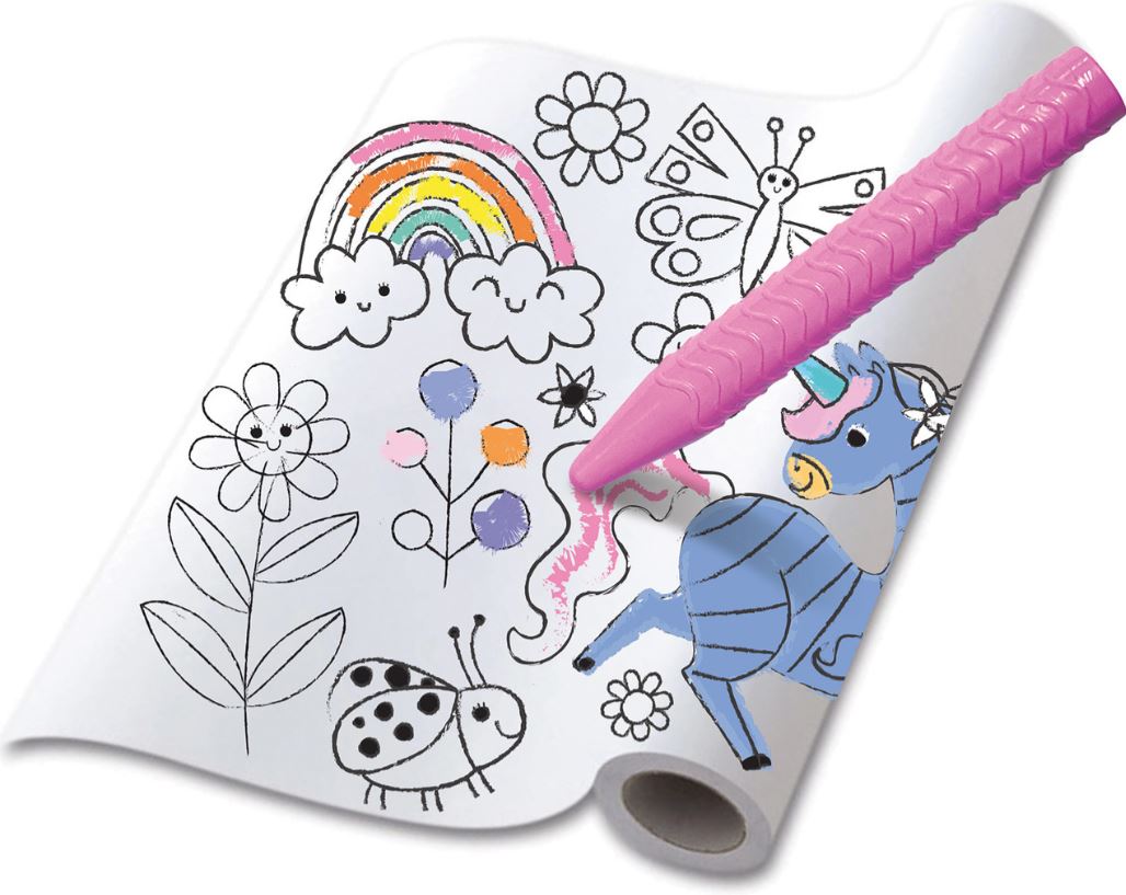 ENSEMBLE DE ROULEAU DE COLORIAGE HAKU YOKA - LICORNE FANTAISIE